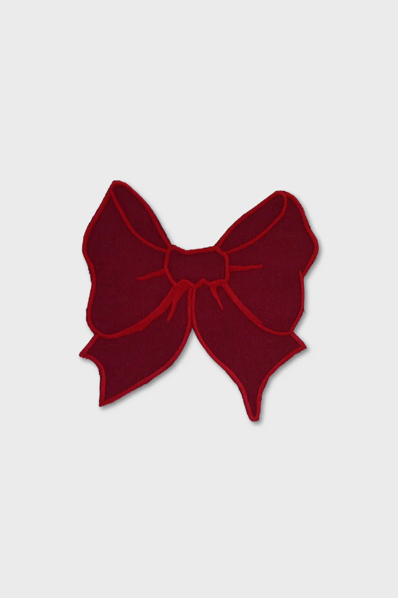 Burgundy Bow Cocktail Napkins | Tuckernuck (US)