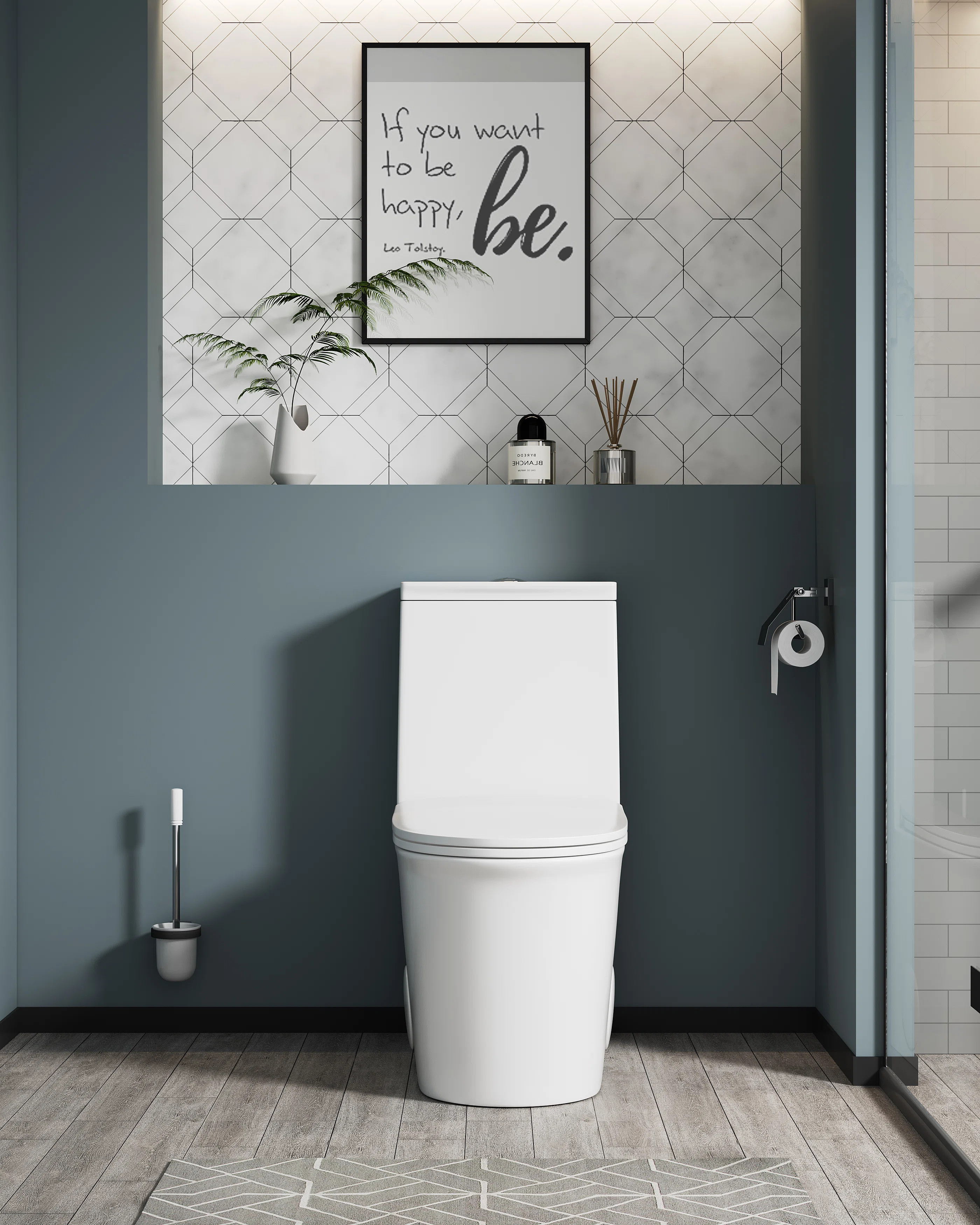 14.97"W CUPC Certified, One Piece Elongated Comfort Height Toilet, Super Quite Flushing, Dual Flu... | Wayfair North America