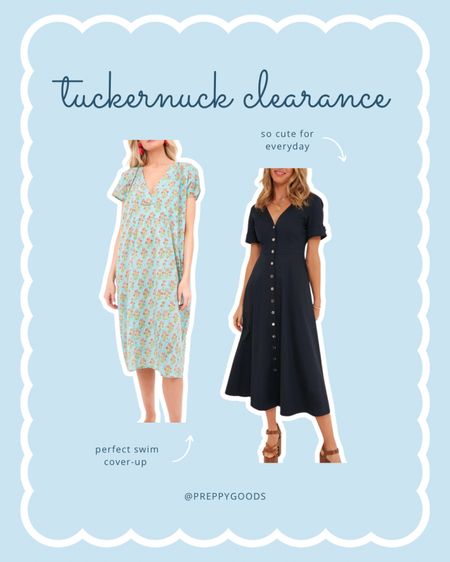 Tuckernuck clearance dresses for summer! A great causal everyday dress and a cute swim coverup. 

#LTKStyleTip #LTKFindsUnder100 #LTKMidsize