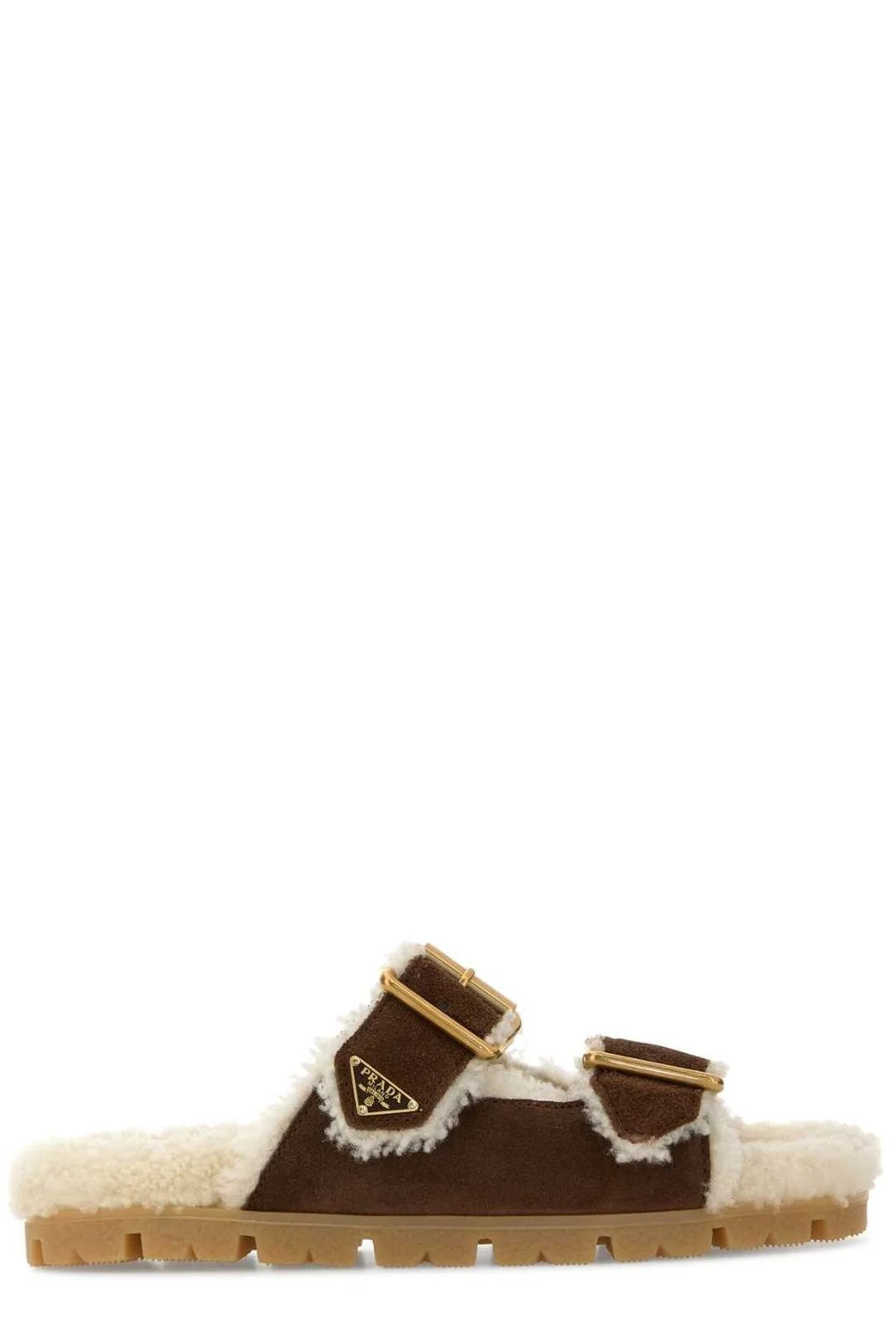 Prada Triangle-Logo Open-Toe Sandals | Cettire Global