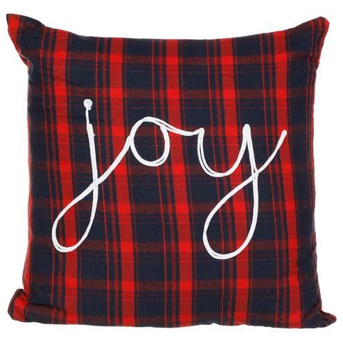 20x20 Plaid Joy Throw Pillow - Multi-Multi-4170696131627   | Burkes Outlet | bealls