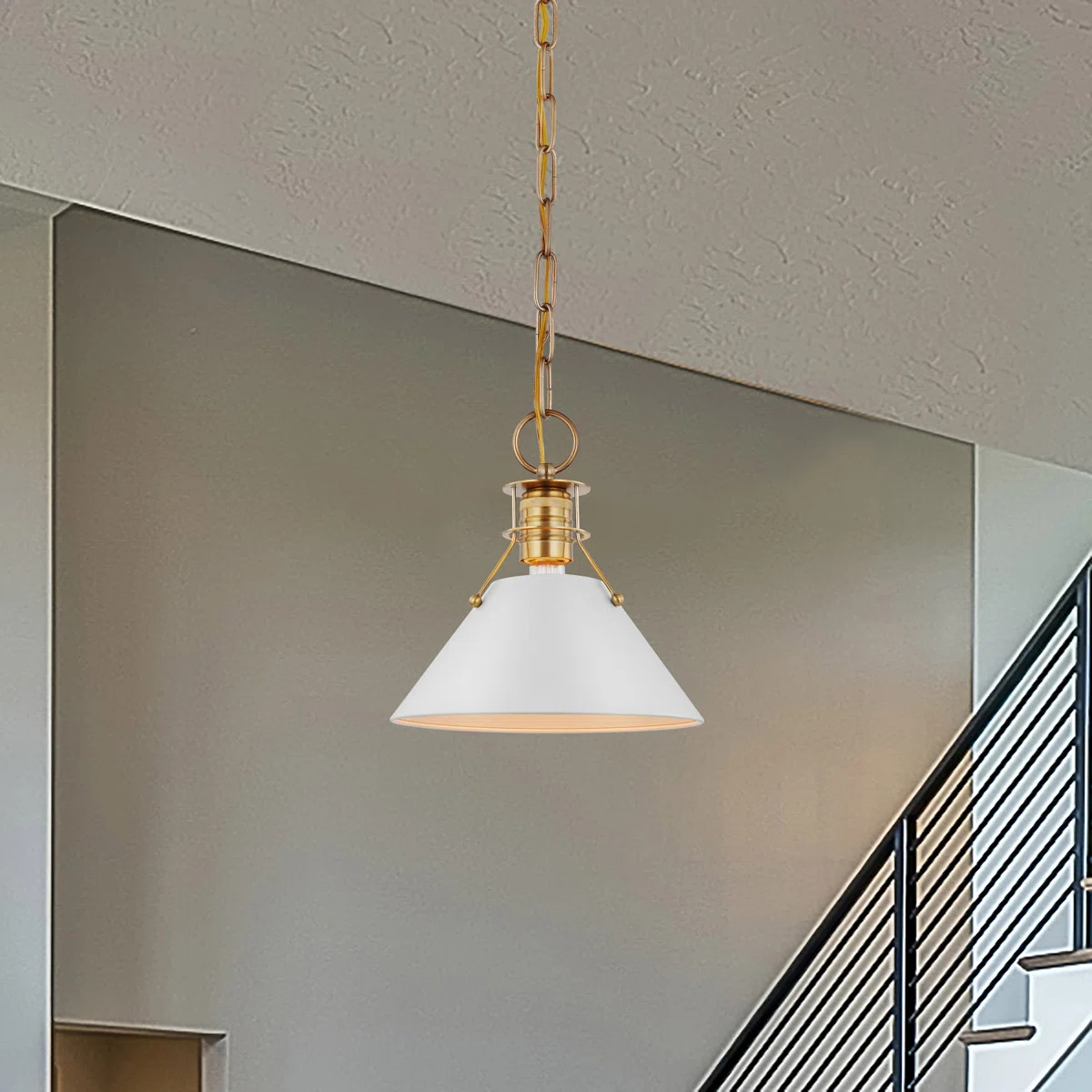 Rodarte 1-Light Dimmable Cone Pendant | Wayfair North America