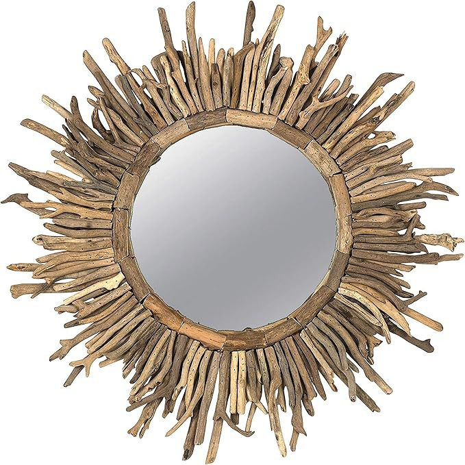 Creative Co-Op Driftwood Sunburst Mirror | Amazon (US)