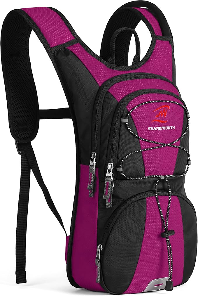 SHARKMOUTH FLYHIKER Hiking Hydration Backpack Pack with 2.5L BPA Free Water Bladder, Lightweight ... | Amazon (US)