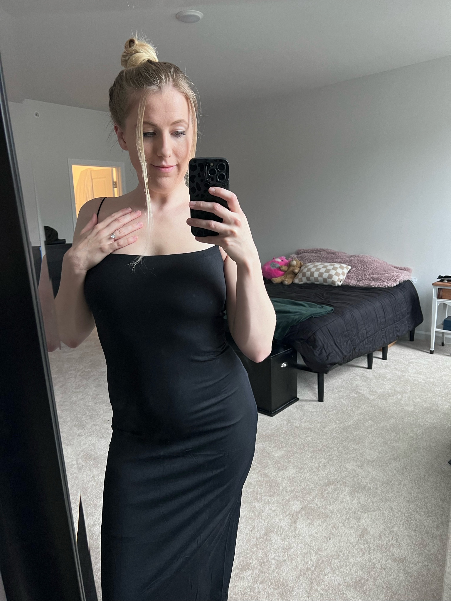 straight out of the package lolll.

This s•kims dupe dress is SO CUTE. I just feel sooo good in it.

I got a L and it fits perfect. I’d recommend either strapless bra or cups with it. & shapewear for smoothing if you wish! (This is with no bra).

Very soft, comfy fabric☁️ Me likes!!

#LTKstyletip #LTKfindsunder50