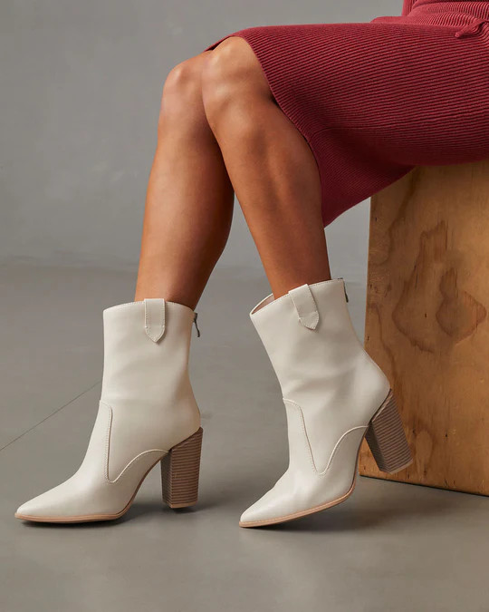 Seattle Heeled Faux Leather Bootie | VICI