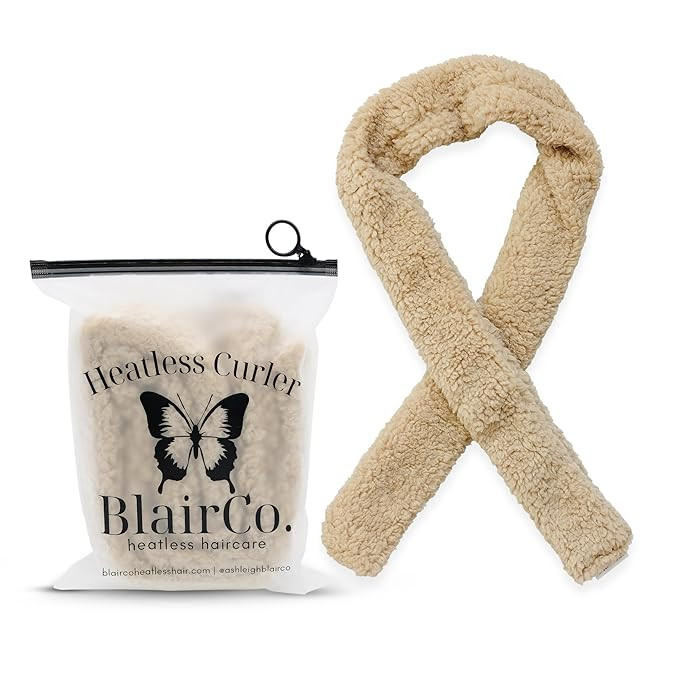 Beige Heatless Styling Hair Curler: No Heat Curling Rod Headband for Overnight Curls. Soft Hair C... | Amazon (US)