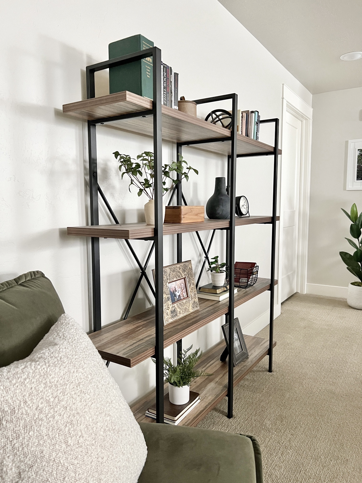 Shop this look! Works as a bookshelf or shelf decor.

Living room | green Target chair | Amazon decor

#LTKhome #LTKfindsunder50 #LTKstyletip