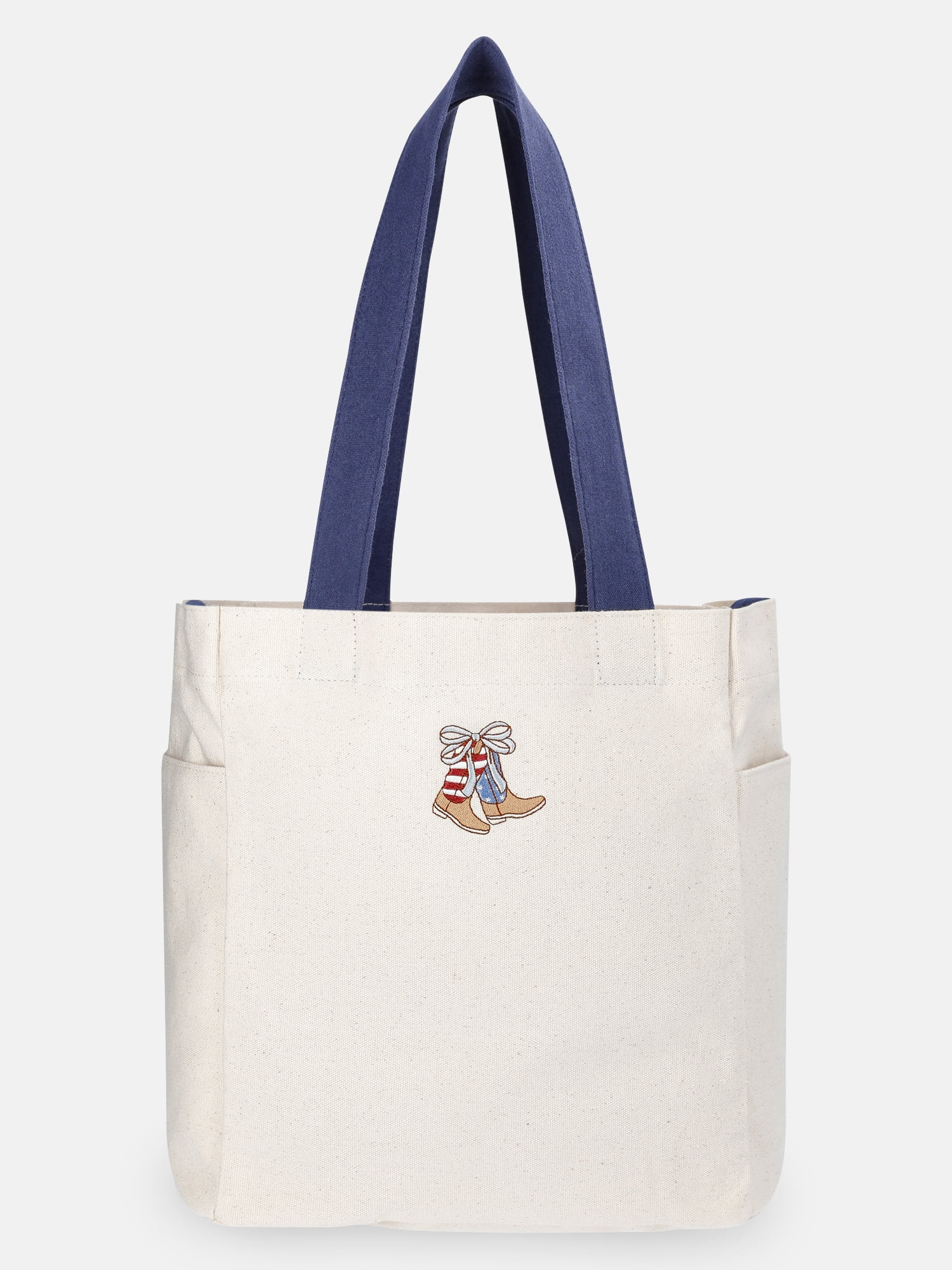 No Boundaries Women's Americana North/South Tote Bag, Natural | Walmart (US)