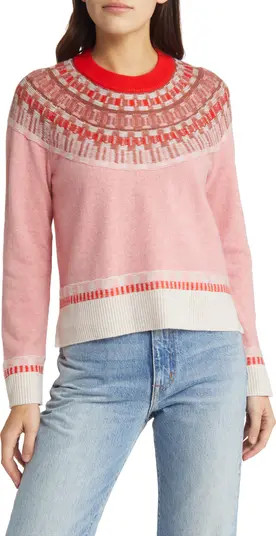 Madewell Mayer Fair Isle Merino Wool Blend Sweater | Nordstrom | Nordstrom