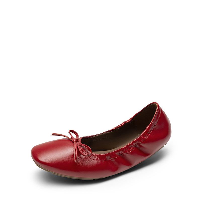 DREAM PAIRS Foldable Square Toe Bow Ballet Flats | AllSwift
