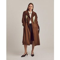 Anthology Suedette Trench Coat TAN - Anthology - Size: 14 | JD Williams (UK)