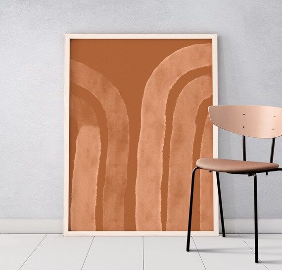 Terracotta abstract art, Downloadable print, Printable modern art, Abstract painting, Minimal contem | Etsy (US)