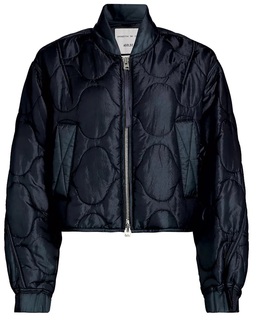 AGOLDE Women's Iona Quilted Jacket, Ink | Shop Simon
