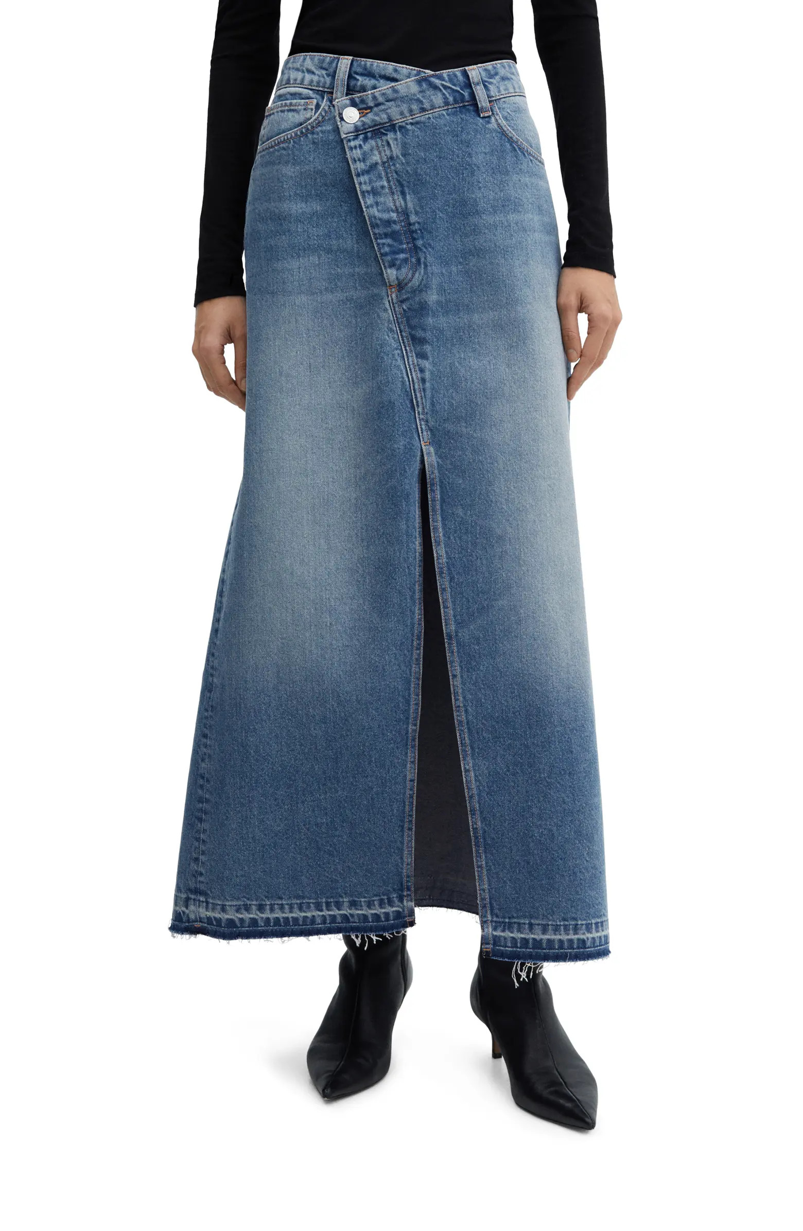 Falda Mermaid Denim Maxi Skirt | Nordstrom