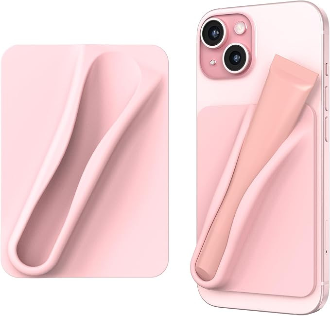 Lip Gloss Adhesive Sleeve for Cell Phone, Silky Silicone Lip Holder Stick-on Phone Case, Compatib... | Amazon (US)