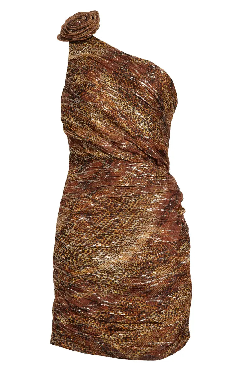 Ramy Brook Margarita Metallic One-Shoulder Cocktail Minidress | Nordstrom | Nordstrom