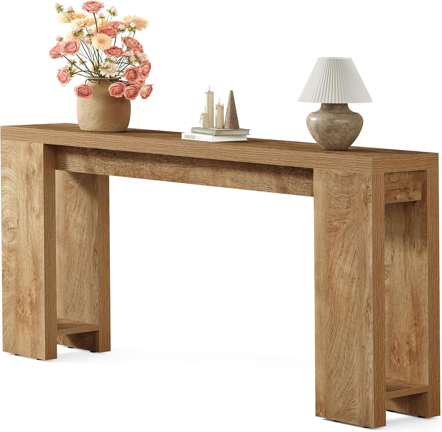 Little Tree 70.9-Inch Long Console Table, Narrow Sofa Table Behind The Couch, Farmhouse Console T... | Amazon (US)