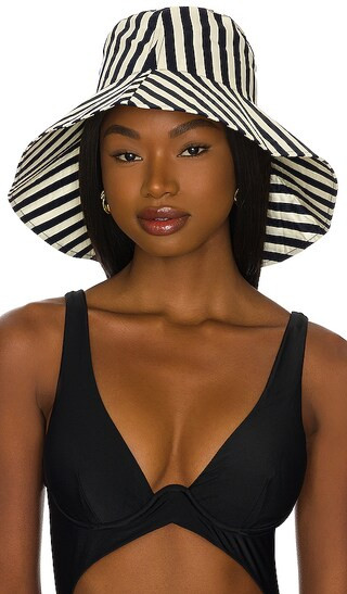 Panda Hat in French Stripe Aquarium | Revolve Clothing (Global)