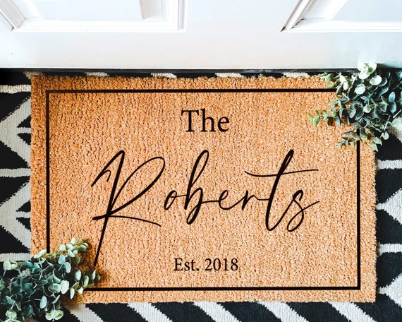 Housewarming Gift  Wedding Gift  Custom Doormat  | Etsy | Etsy (US)