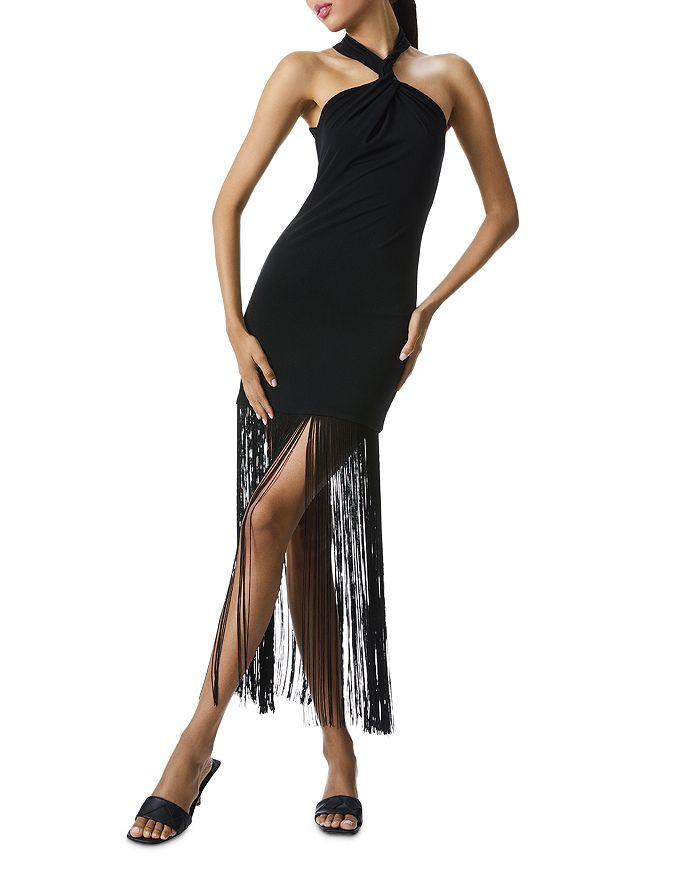 Steph Twist Neck Fringed Cocktail Dess | Bloomingdale's (US)
