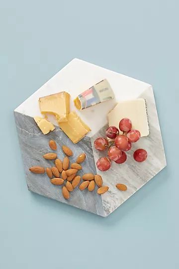 Geometric Marble Cheese Board | Anthropologie (US)