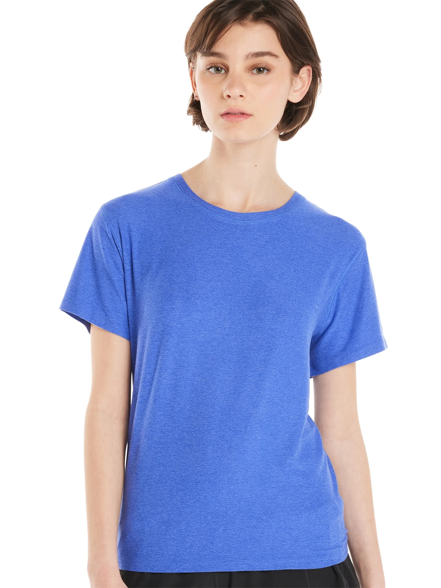 Athletic Works Women's and Women's Plus ButterCore Tee with Short Sleeves, Sizes XS-4X | Walmart (US)