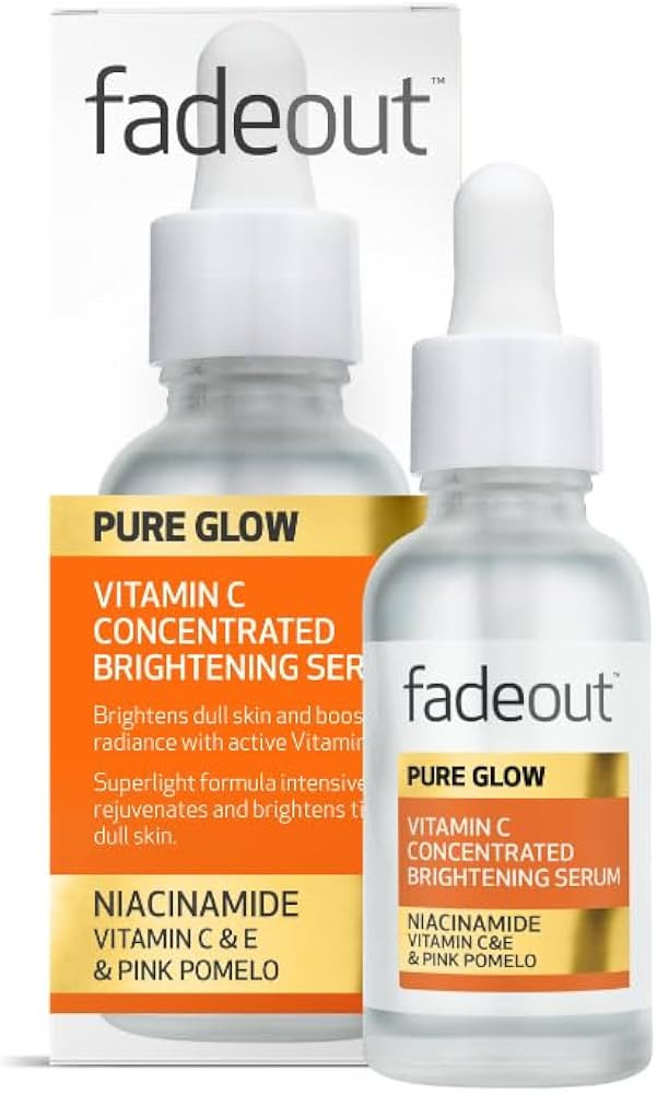 Fade Out Pure Glow Concentrated Brightening Serum - Vitamin C & Niacinamide for Radiant, Hydrated... | Amazon (UK)