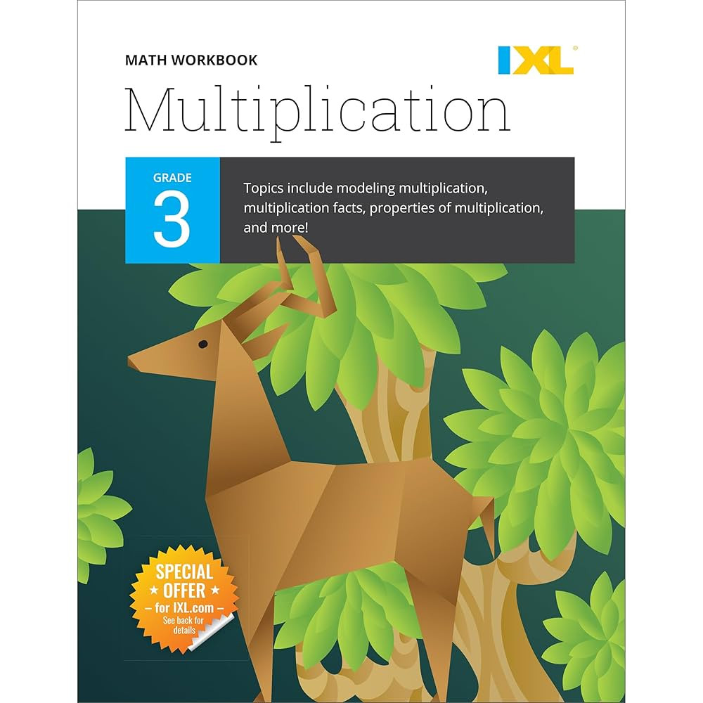 IXL Multiplication 3rd Grade Math Workbook, Mathematics Book for Kids Ages 8-9 Covering Times Tab... | Amazon (US)