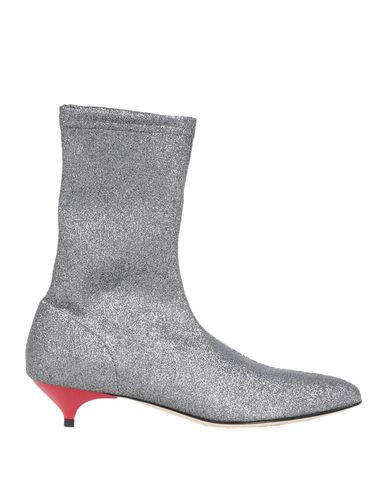 Gia Couture Gia Ankle Boot Woman Ankle boots Silver Size 5 Polyurethane, Polyester, Elastane | YOOX (US)