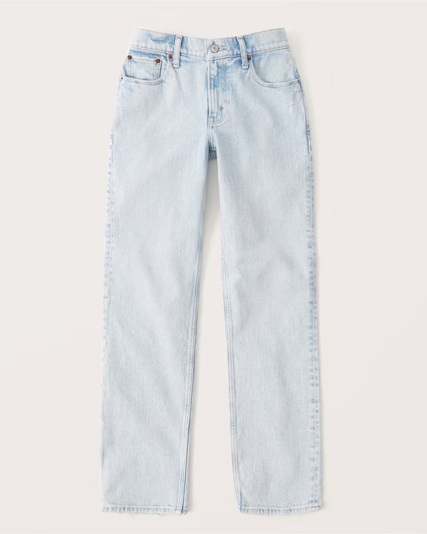 Low Rise 90s Straight Jeans | Abercrombie & Fitch (US)