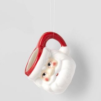 Ceramic Santa Mug Christmas Tree Ornament - Wondershop&#8482; | Target