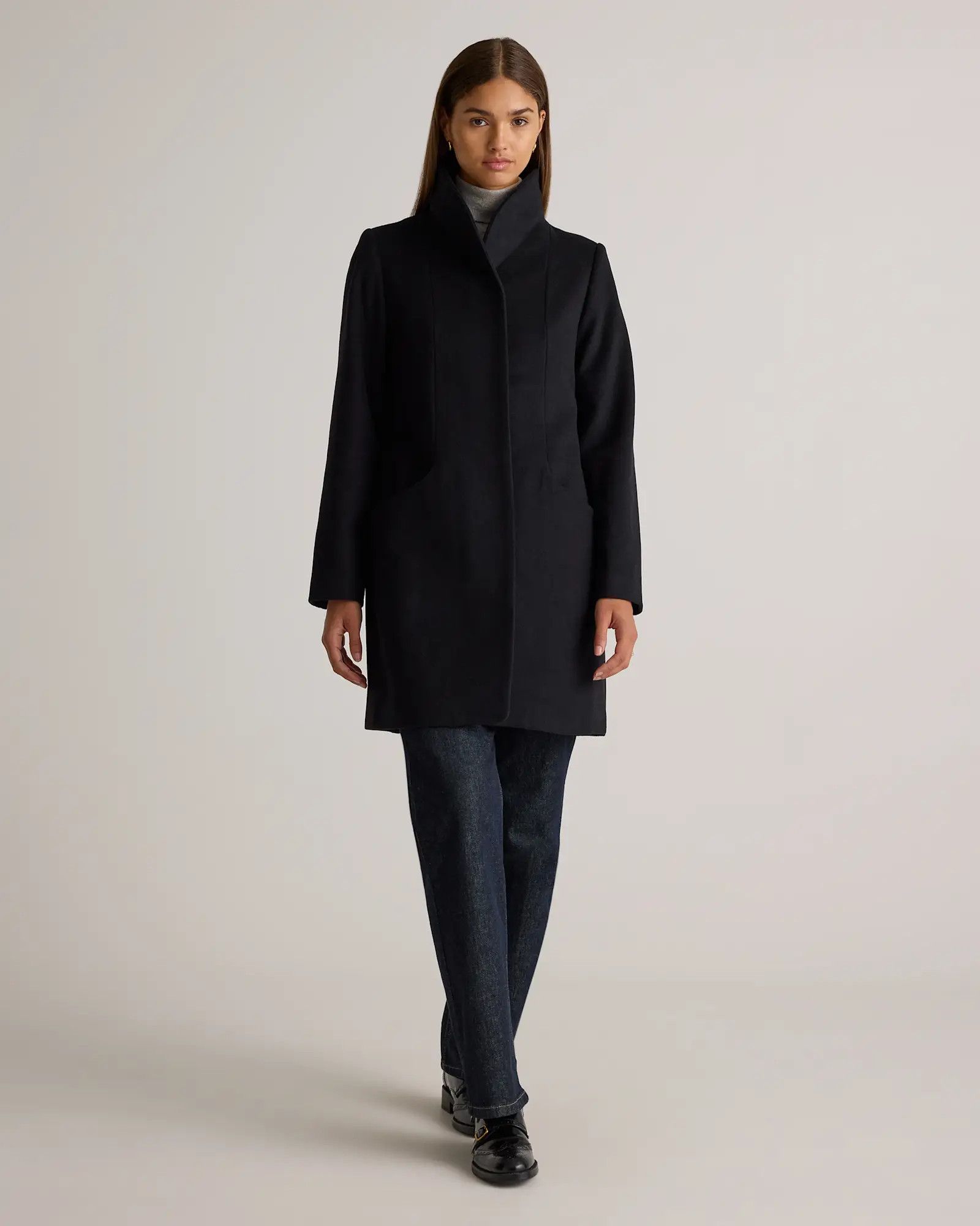 Italian Wool Cocoon Coat | Quince