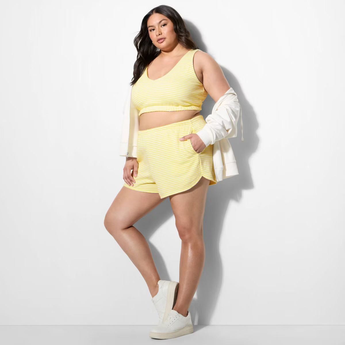 Women's French Terry Slim Fit Deep V-Neck Tank Top - Wild Fable™ | Target