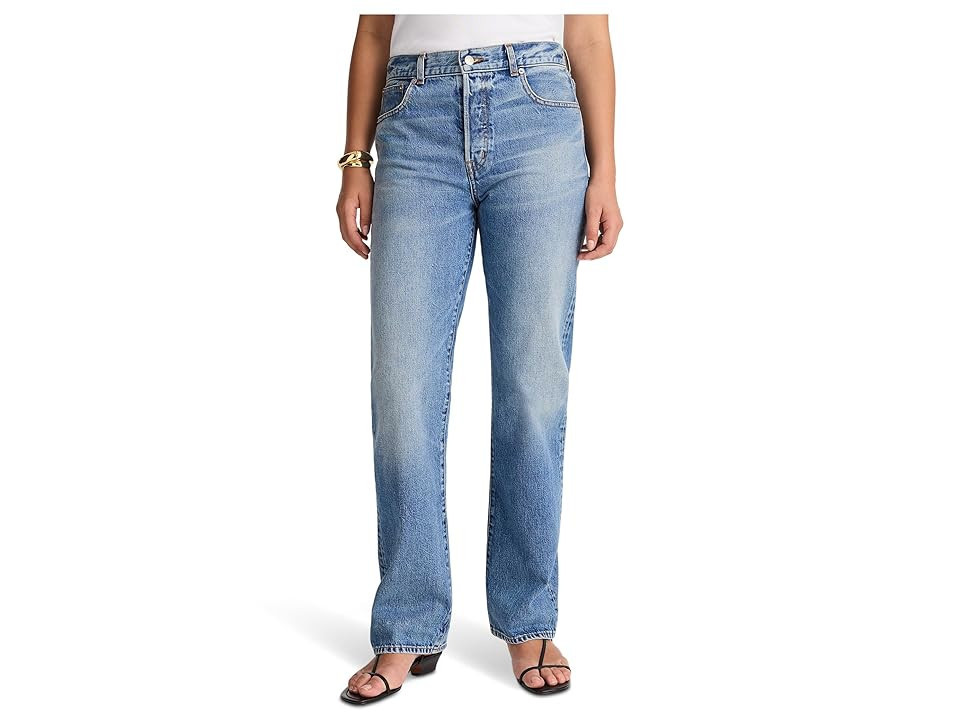 Madewell The Longline Straight Jean In Atlin Wash Women's Jeans Atlin Wash : 28 30, Cotton/Denim | Zappos