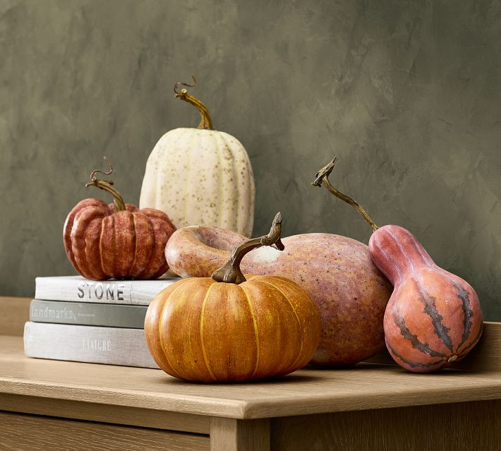 Faux Pumpkins & Gourds - Set of 5 | Pottery Barn (US)