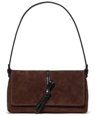 kate spade new york Leather Flap Small Shoulder Handbag - Hot Fudge Multi | Macy's