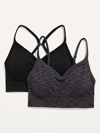 Light Support Seamless Convertible Sports Bra 2-Pack for Women XS-XXL | Old Navy (US)