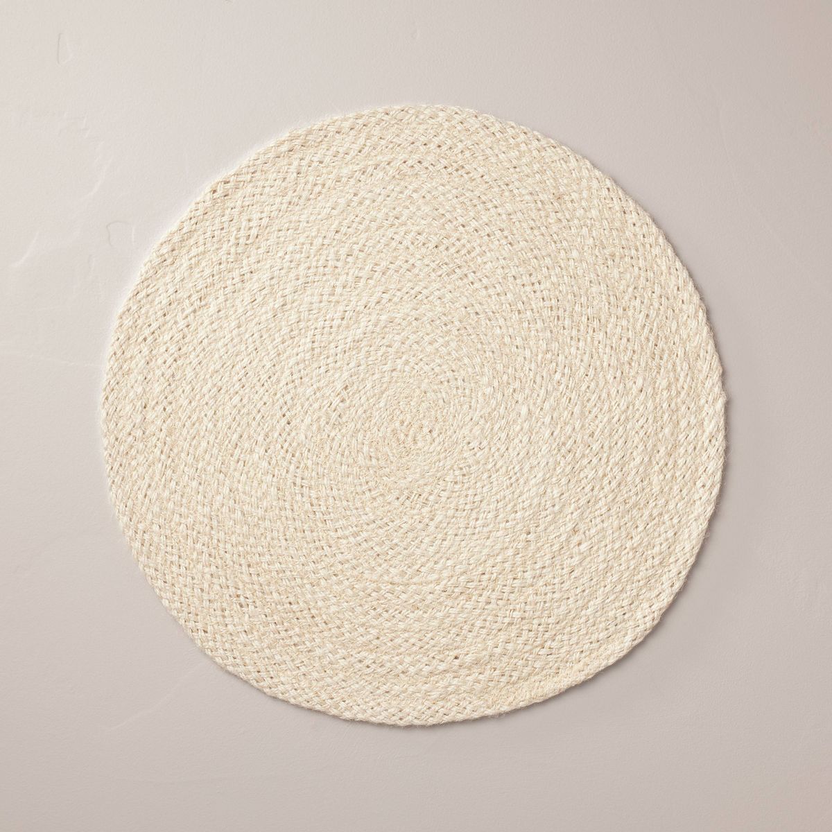 15" Bleached Jute Braided Charger Placemat - Hearth & Hand™ with Magnolia | Target