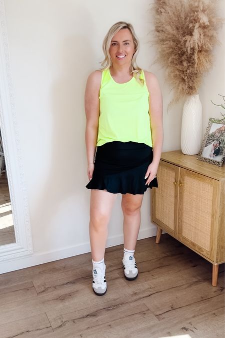 Midsize outfit
Activewear 
Vacation outfit
Travel outfit
Tennis skirt
Skort 
Golf outfit
Mom outfit 

Size large in both 

#LTKActive #LTKfitness #LTKmidsize