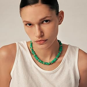 Multicolor Irregular Beaded Necklace for Women Summer Beach Statement Necklaces Mothers Day Gifts | Amazon (US)