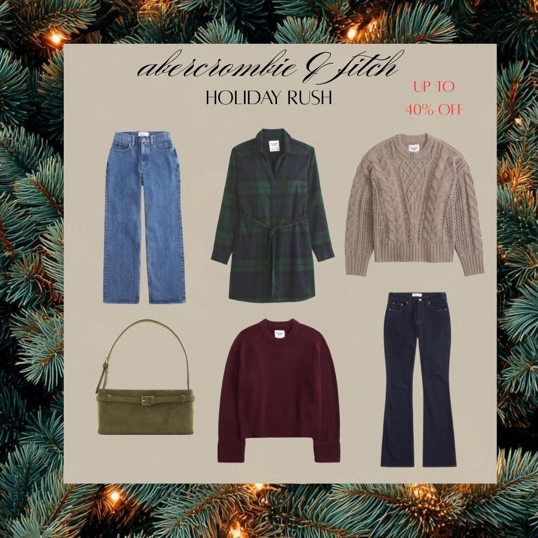 Abercrombie holiday picks are up to 40% off! 🎁 Cozy sweaters, classic denim, and festive layers that are perfect for this time of year. These timeless pieces are so easy to style all season long! 🤍

#LTKHoliday #LTKSaleAlert #LTKSeasonal