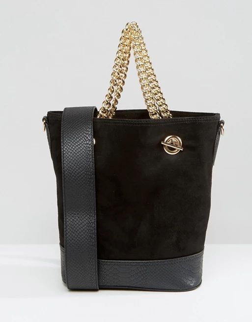 New Look Gold Chain Bucket Bag | ASOS US