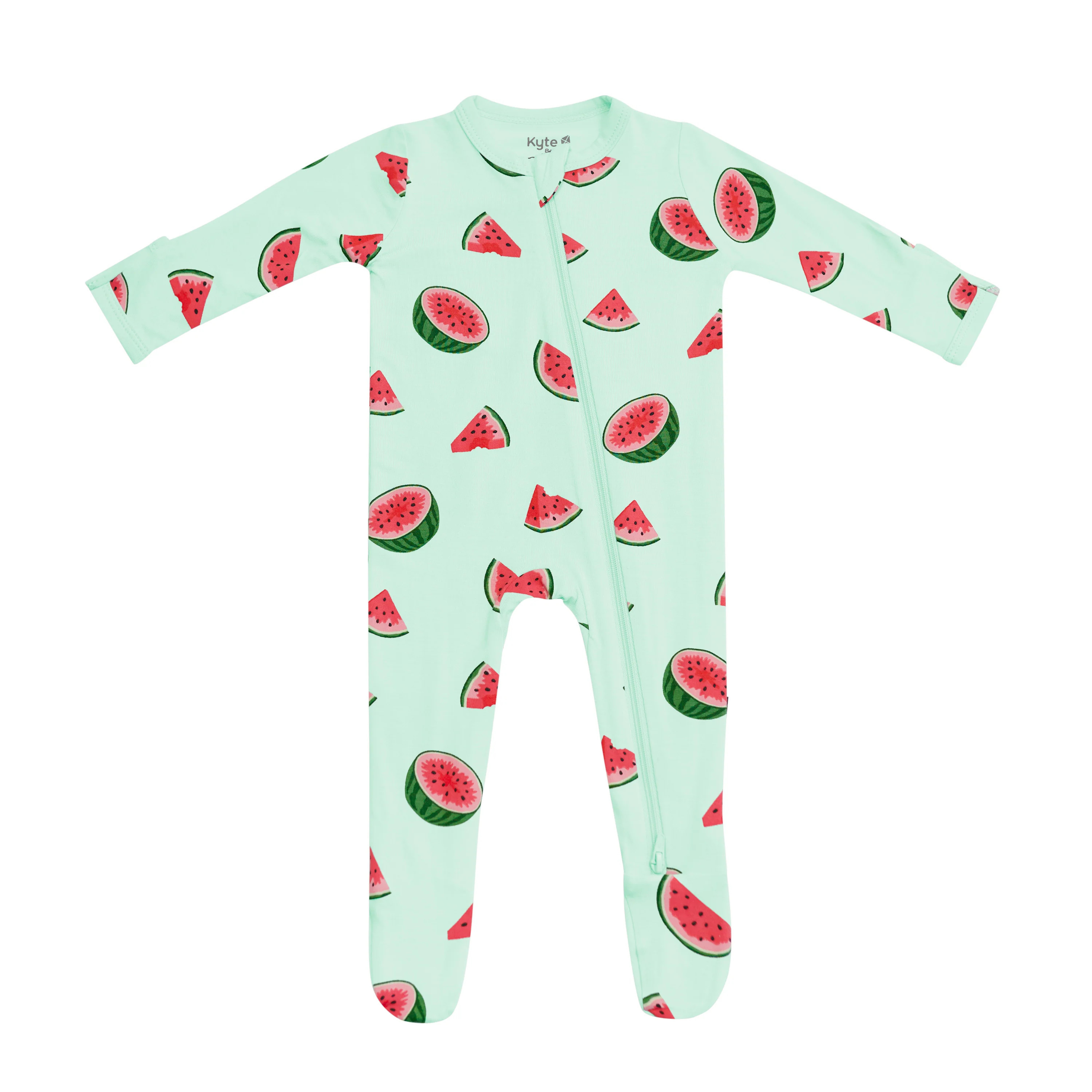 Zippered Footie in Watermelon | Kyte BABY