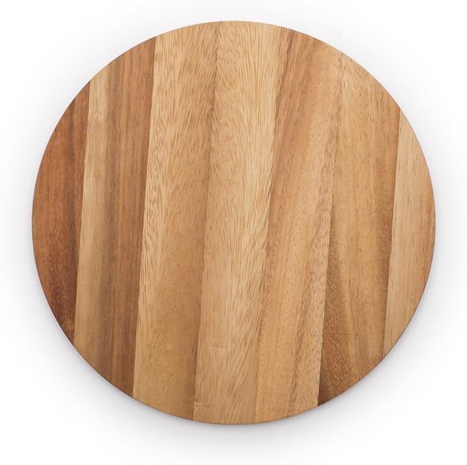 Ironwood Gourmet 28445 Multi-Use Circle Serving Board, Acacia Wood, 9 Inch Diameter | Amazon (US)