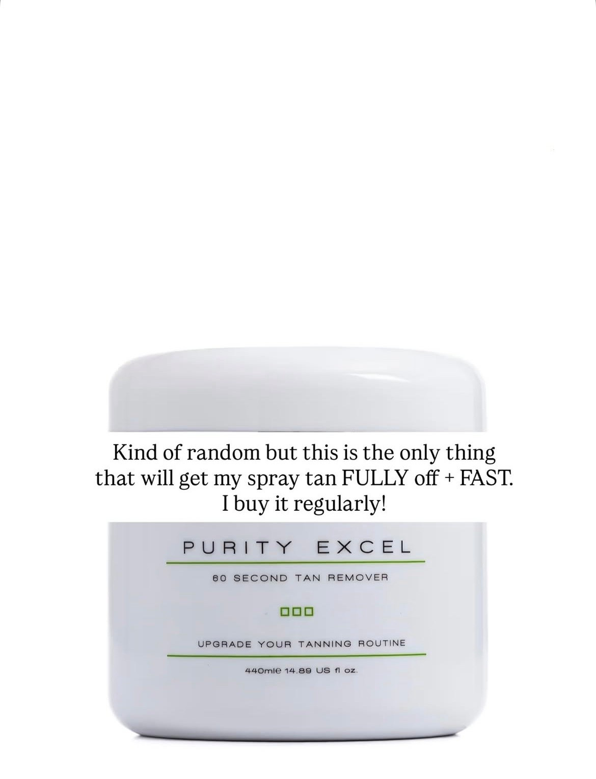 Kind of random but this is the only thing that will get my spray tan FULLY off + FAST.

I buy it regularly!

#LTKFindsUnder100 #LTKFindsUnder50 #LTKBeauty