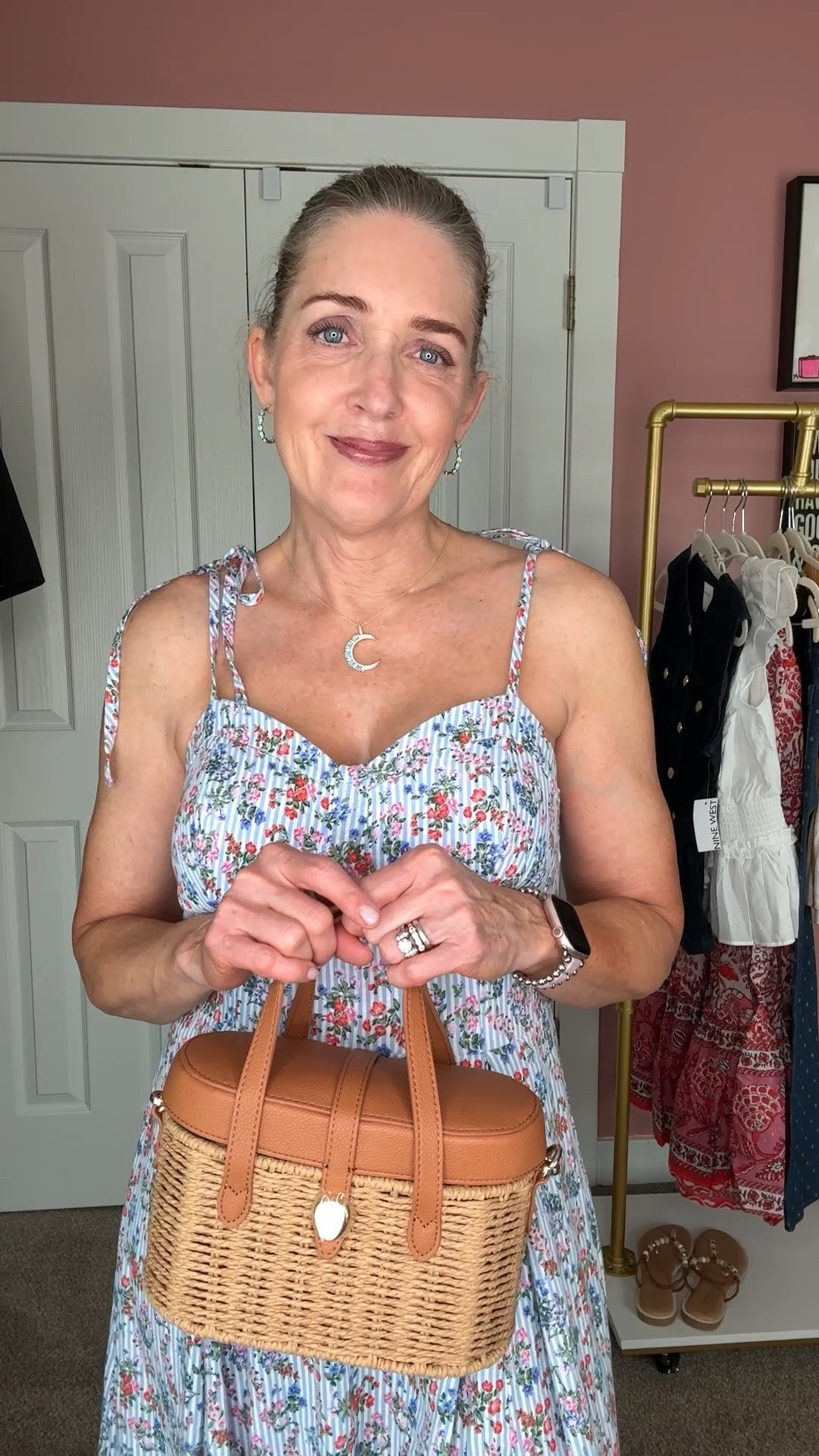 @kohls has you covered with the prettiest summer dresses right now. Currently on sale. Size down. 

Summer outfits over 40, date night outfits, vacation outfits, summer dresses, woven handbags

#LTKootd #LTKOver40 #LTKSaleAlert
