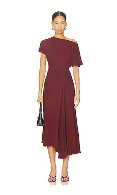 A.L.C. Dena Dress in Black Cherry from Revolve.com | Revolve Clothing (Global)