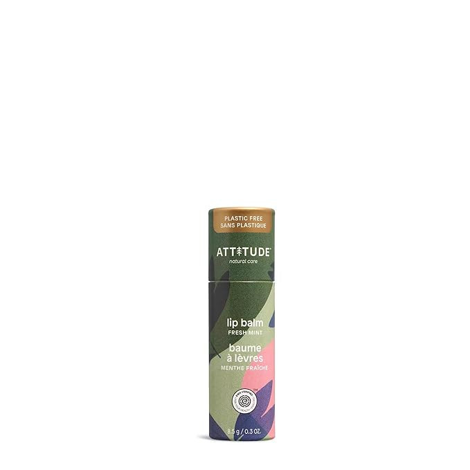 ATTITUDE Plastic-free Lip Balm, EWG Verified Plant- and Mineral-Based Ingredients, Vegan and Crue... | Amazon (US)