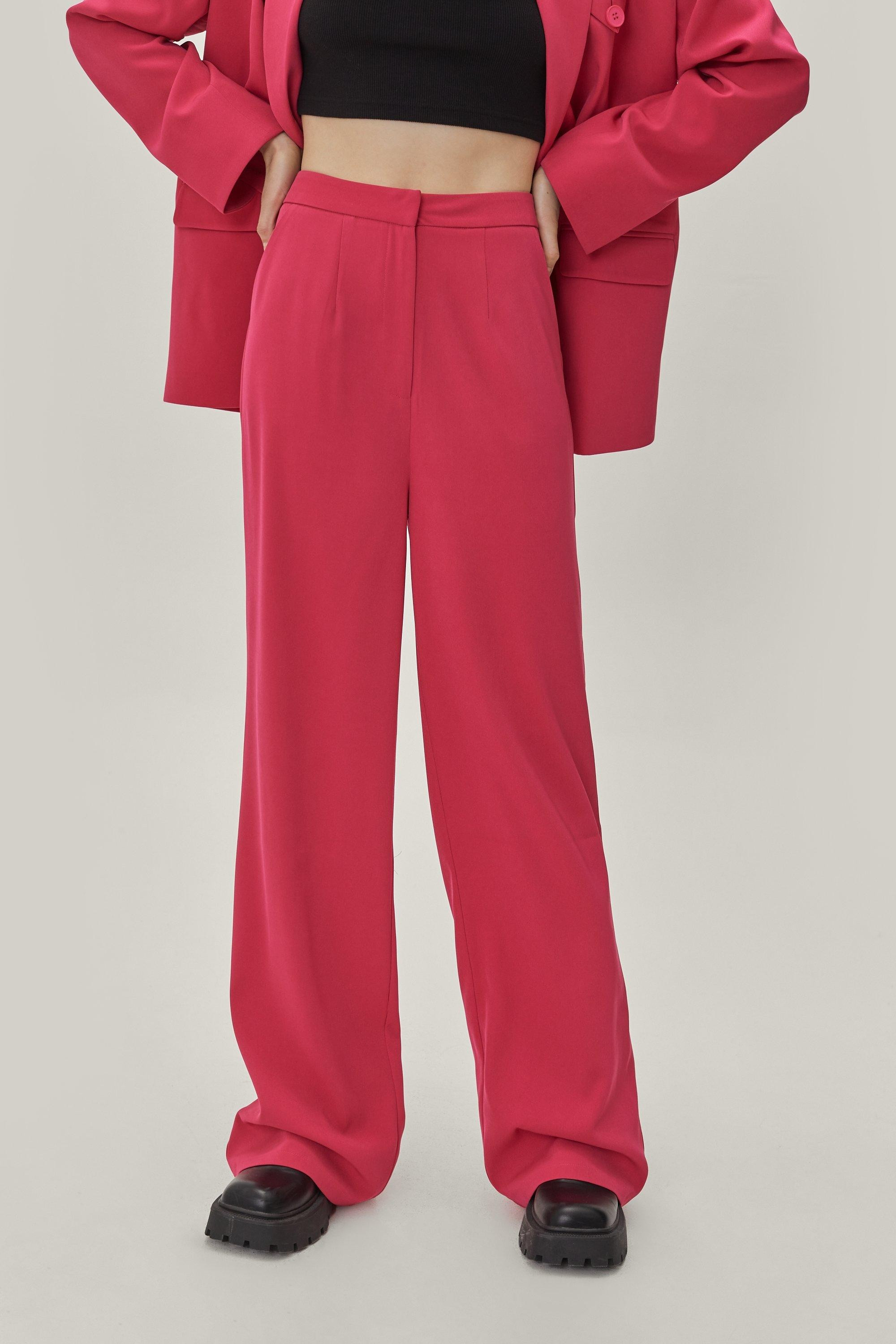 Pleated Wide Leg Suit Pants | Nasty Gal (US)